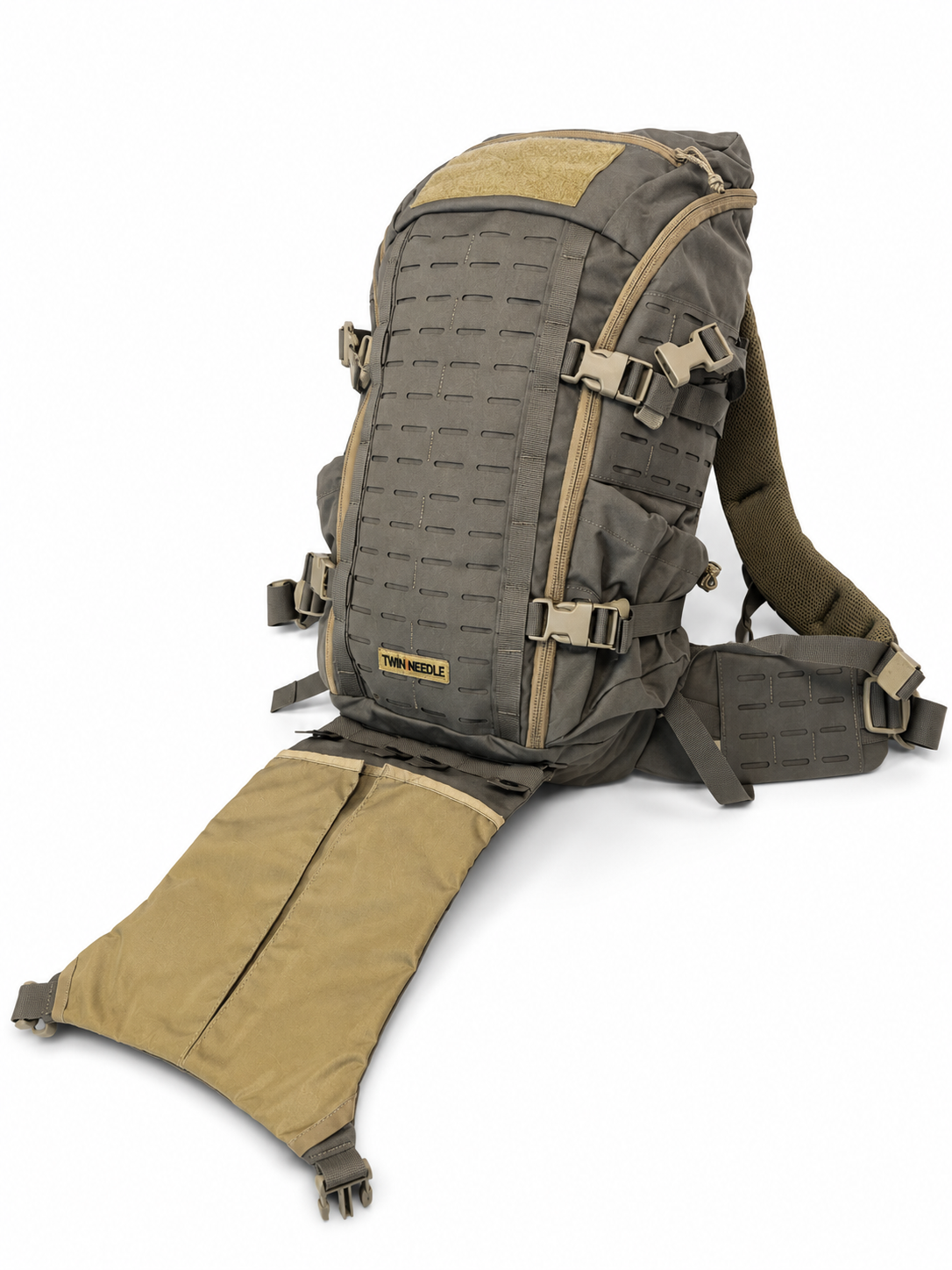 TacKea Pack w/ Overload Panel & Hipbelt – Ranger Green / Coyote Brown