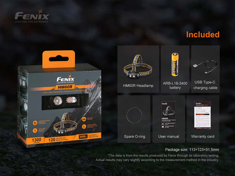 Fenix FXHM60R Rechargeable Headlamp (1300 Lumens)