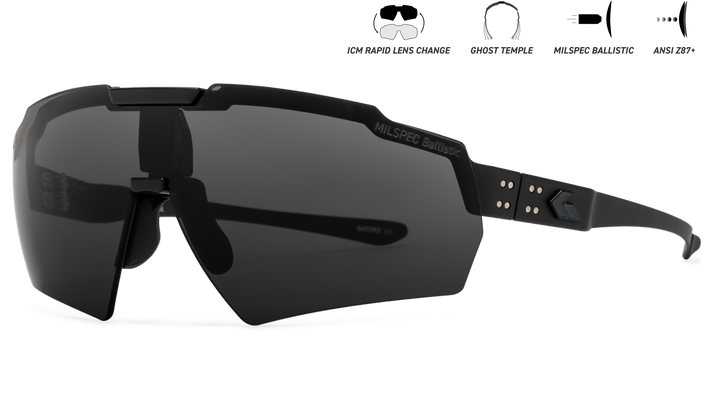 BLASTSHIELD MILSPEC - Ballistic - Black Frame w/ Anti-Fog
