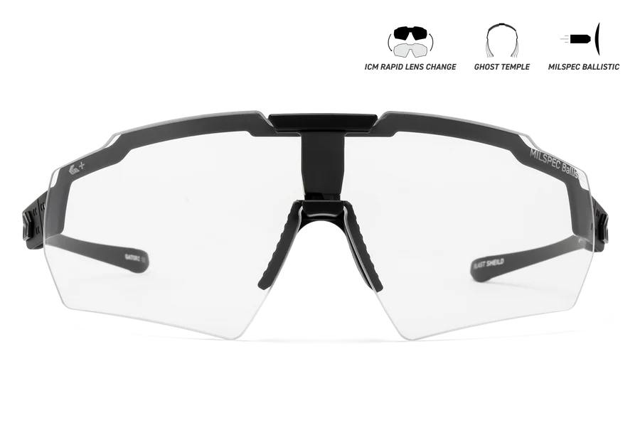 BLASTSHIELD MILSPEC - Ballistic - Black Frame w/ Anti-Fog