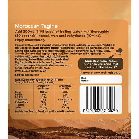Real Meals Moroccan Tagine